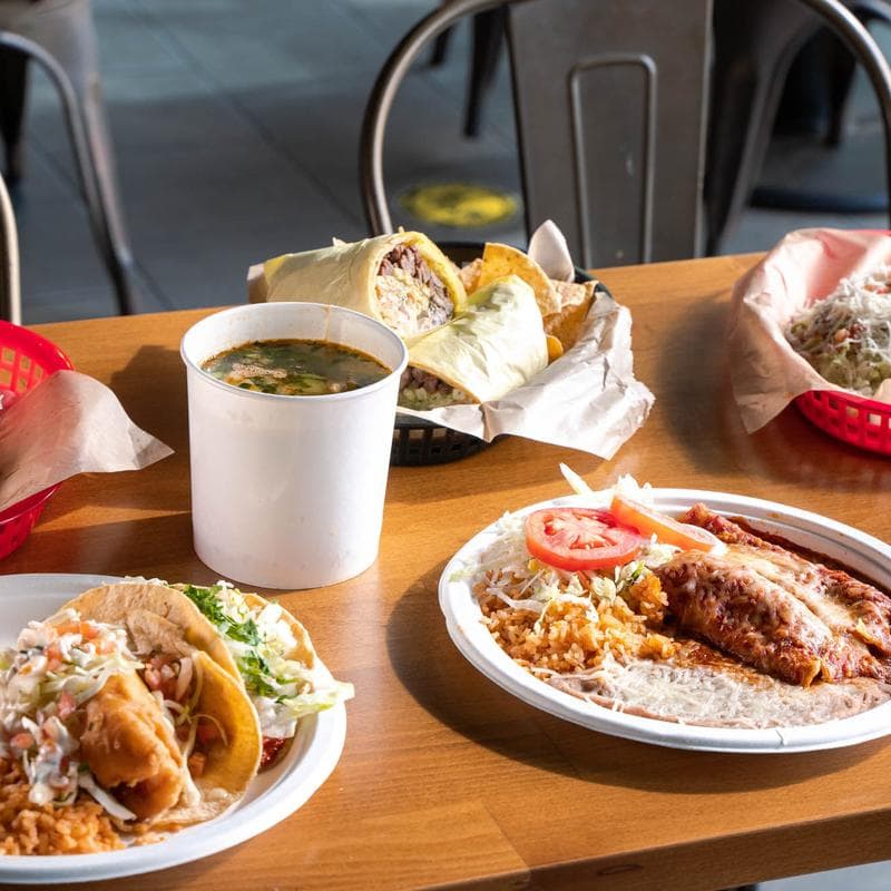 Mexican food plate